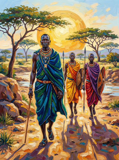 Savanna Sun Warriors (Diamond Painting)