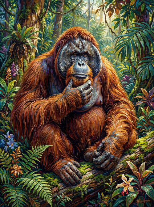 Jungle Sage Orangutan (Diamond Painting) Diamond Painting kit