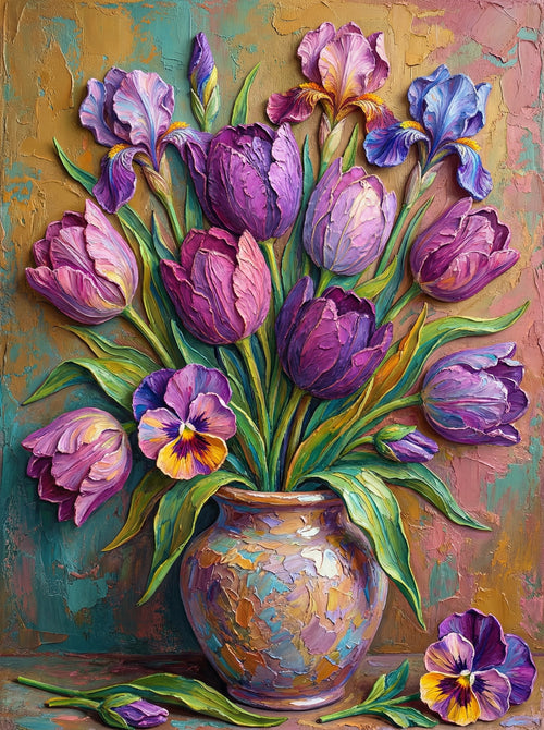 Iris Tulip Harmony (Diamond Painting)