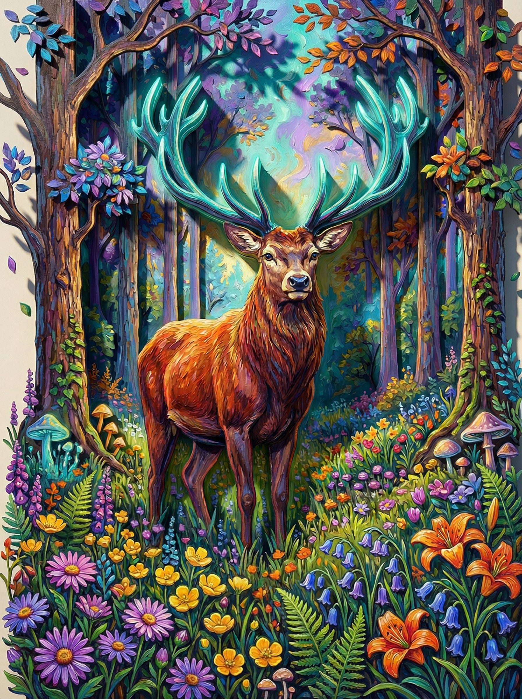 Enchanted Woodland Monarch (Diamond Painting)