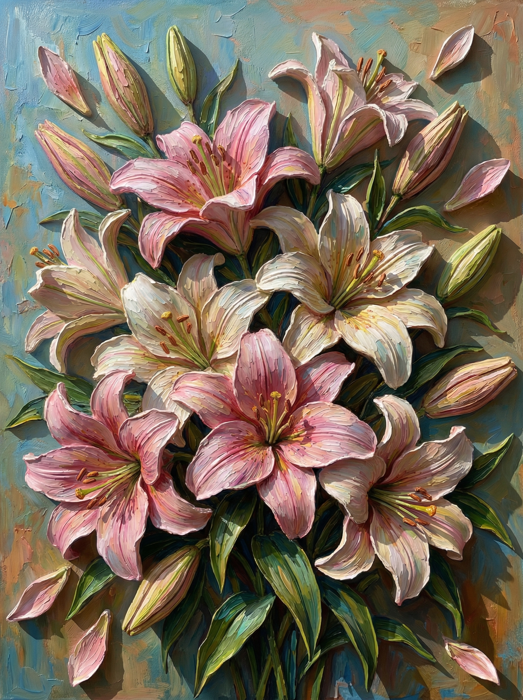 Blush Lily Harmony (Diamond Painting)