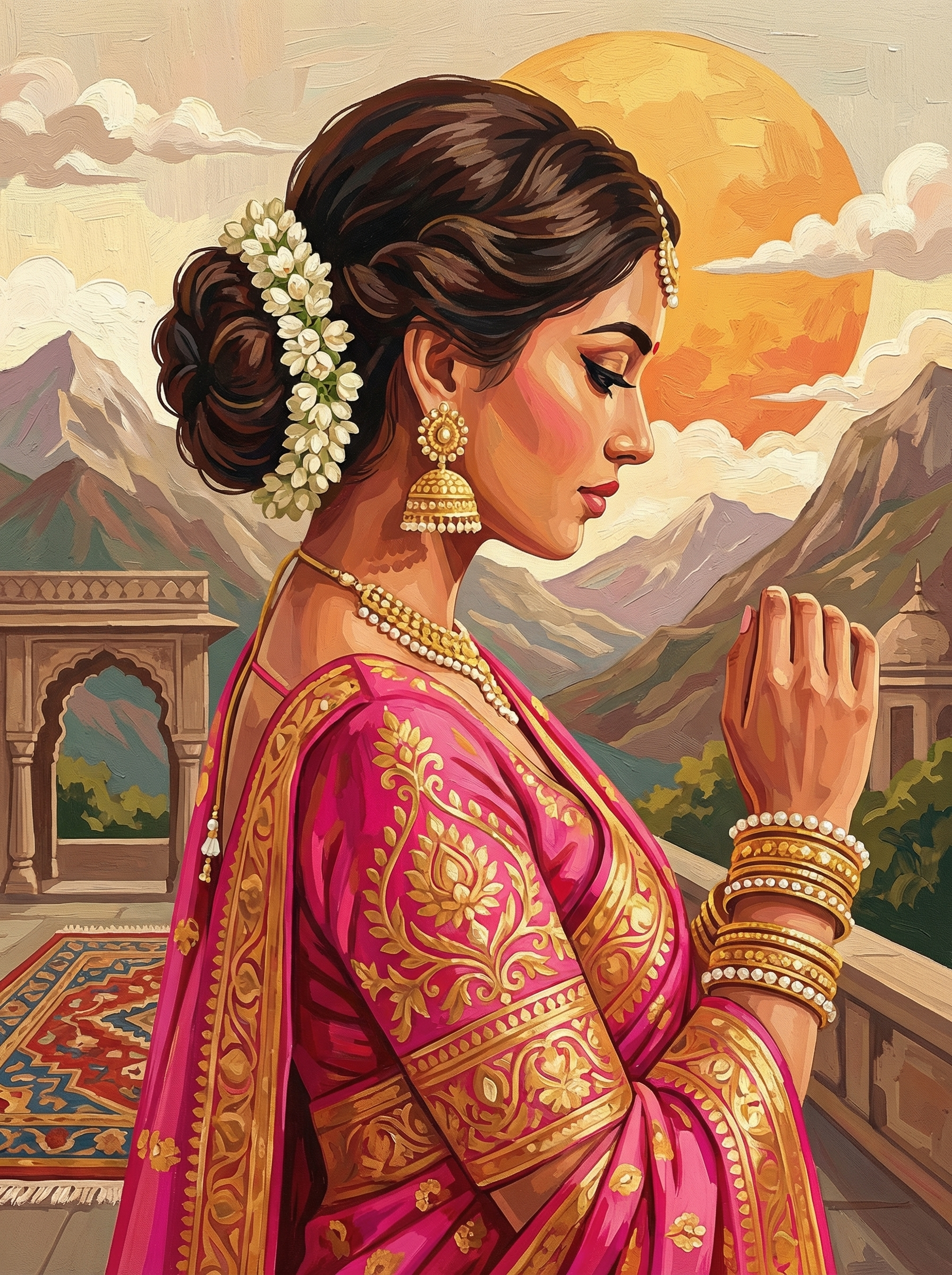 Sunset Prayer Serenity (Diamond Painting) Diamond Painting kit