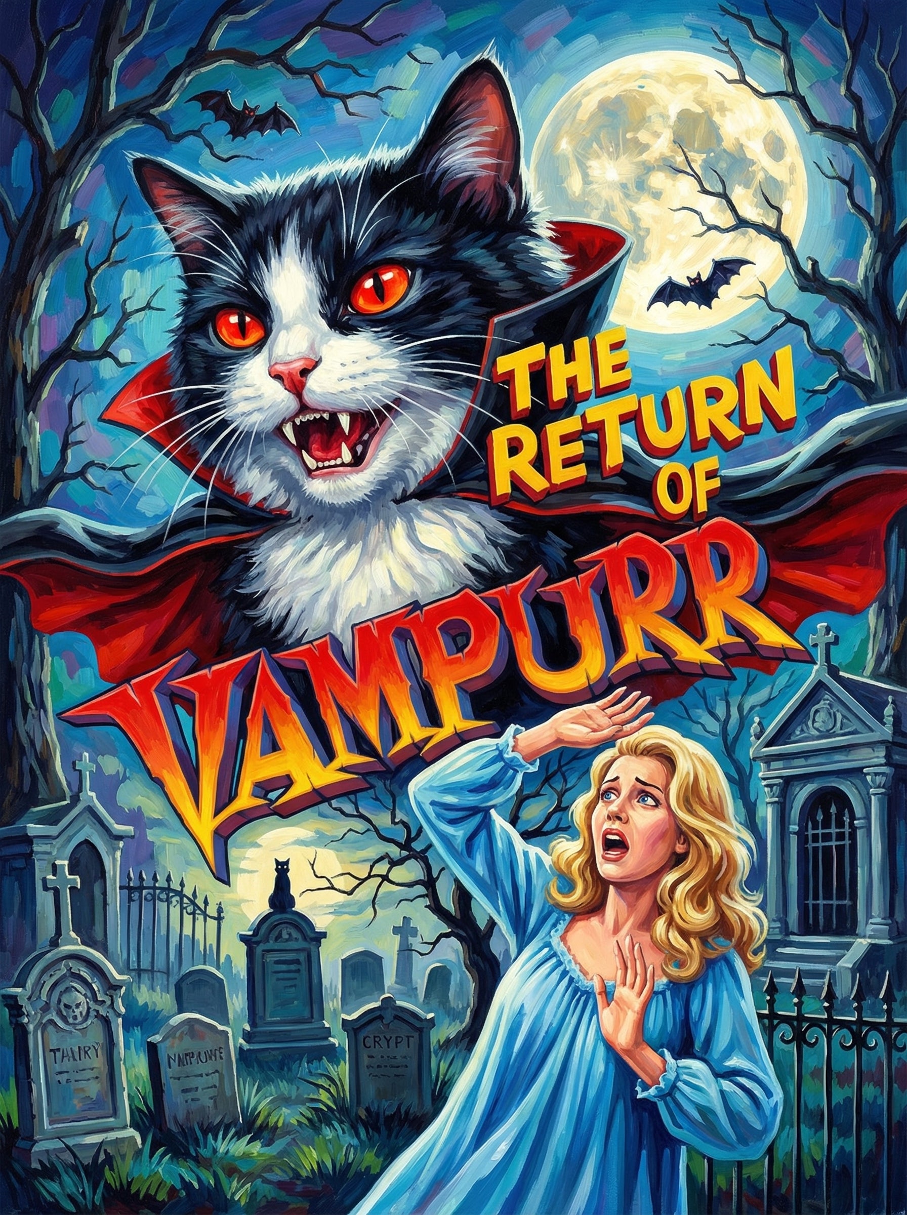 Return of Vampurr (100 Color Diamond Painting)