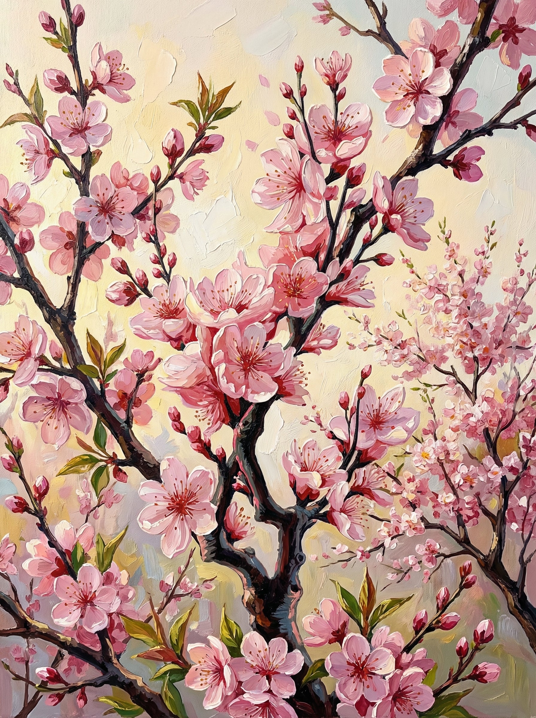 Blush Spring Blossoms (Diamond Painting)