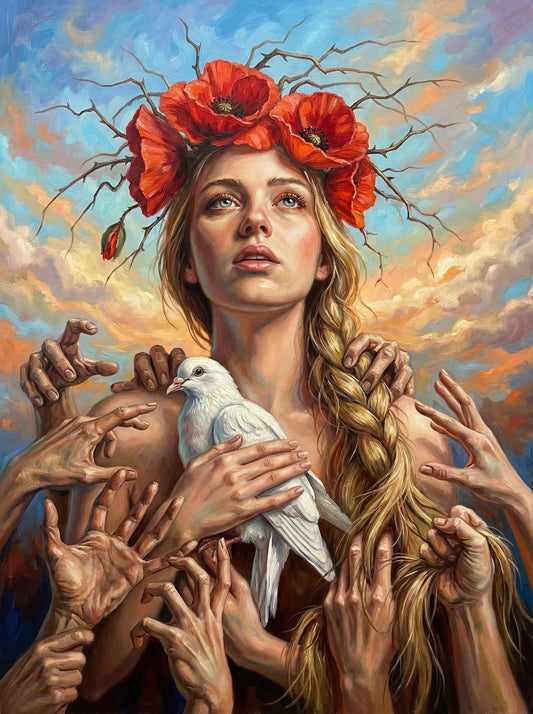 Crown of Poppies (150 Color Diamond Painting)