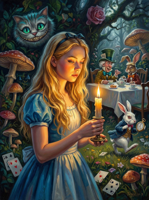 Candlelit Wonderland Path (Diamond Painting)