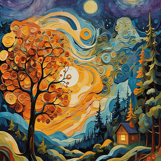 Starry Night Cottage Valley