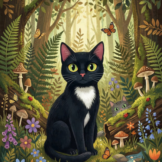 Midnight Forest Cat