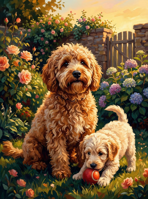 Golden Garden Duo (Diamond Painting) Diamond Painting kit