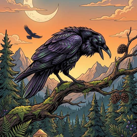 Twilight Forest Raven