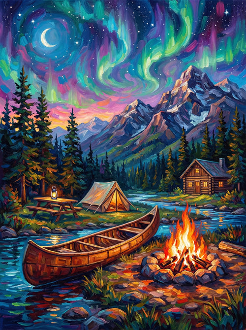 Wild Campfire Escape (Diamond Painting) Diamond Painting kit