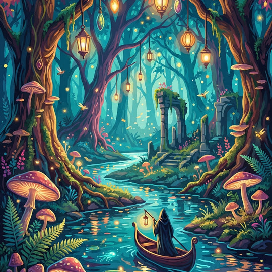 Mystic Lantern Forest River