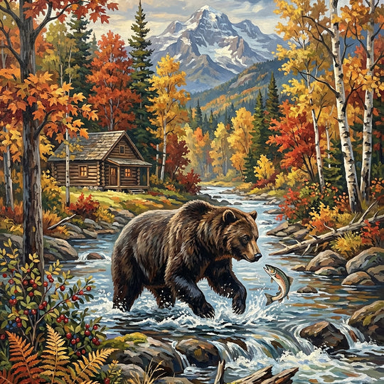 Autumn River Bear