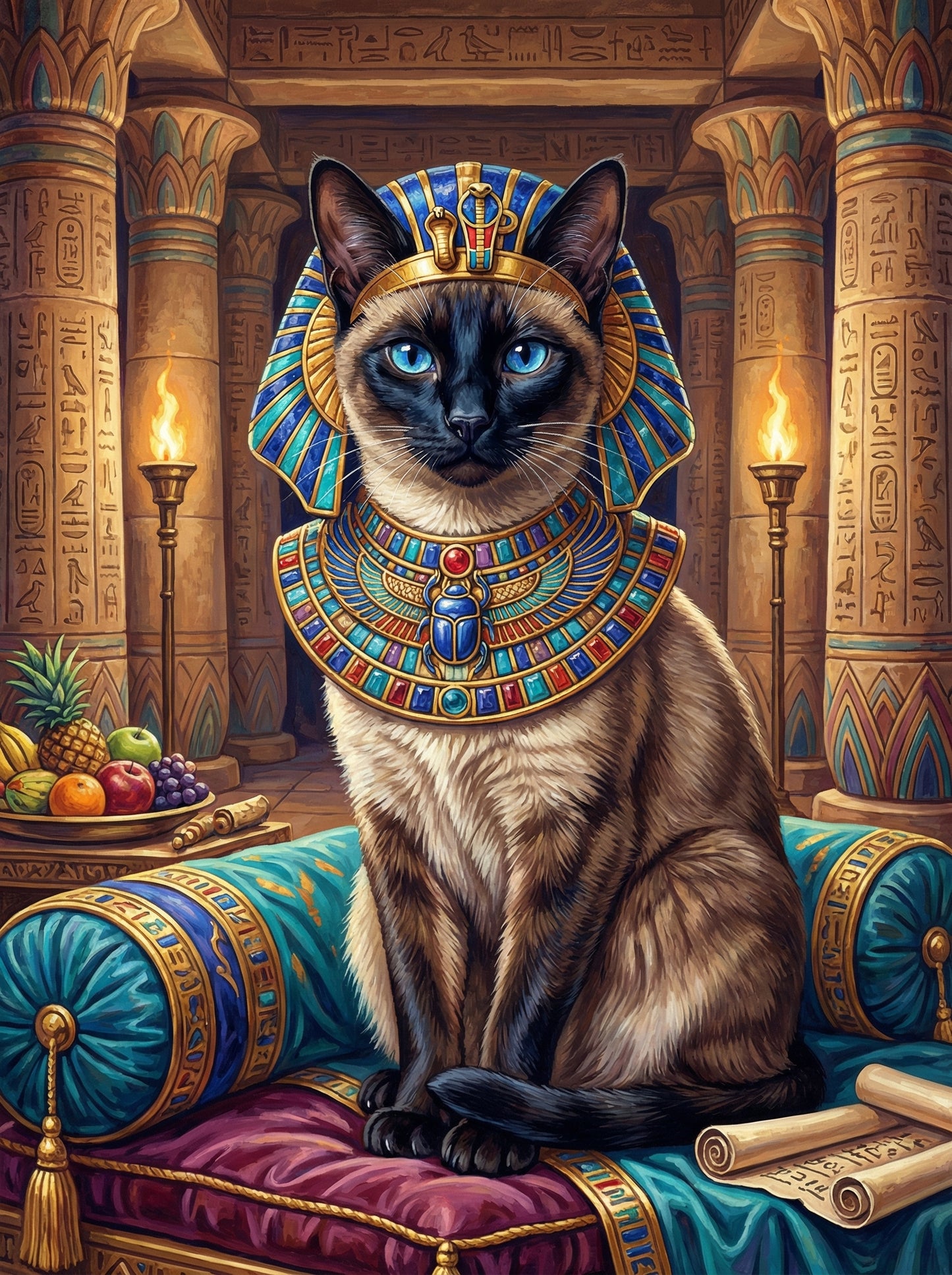 Pharaoh’s Guardian (100 Color Diamond Painting) Diamond Painting kit