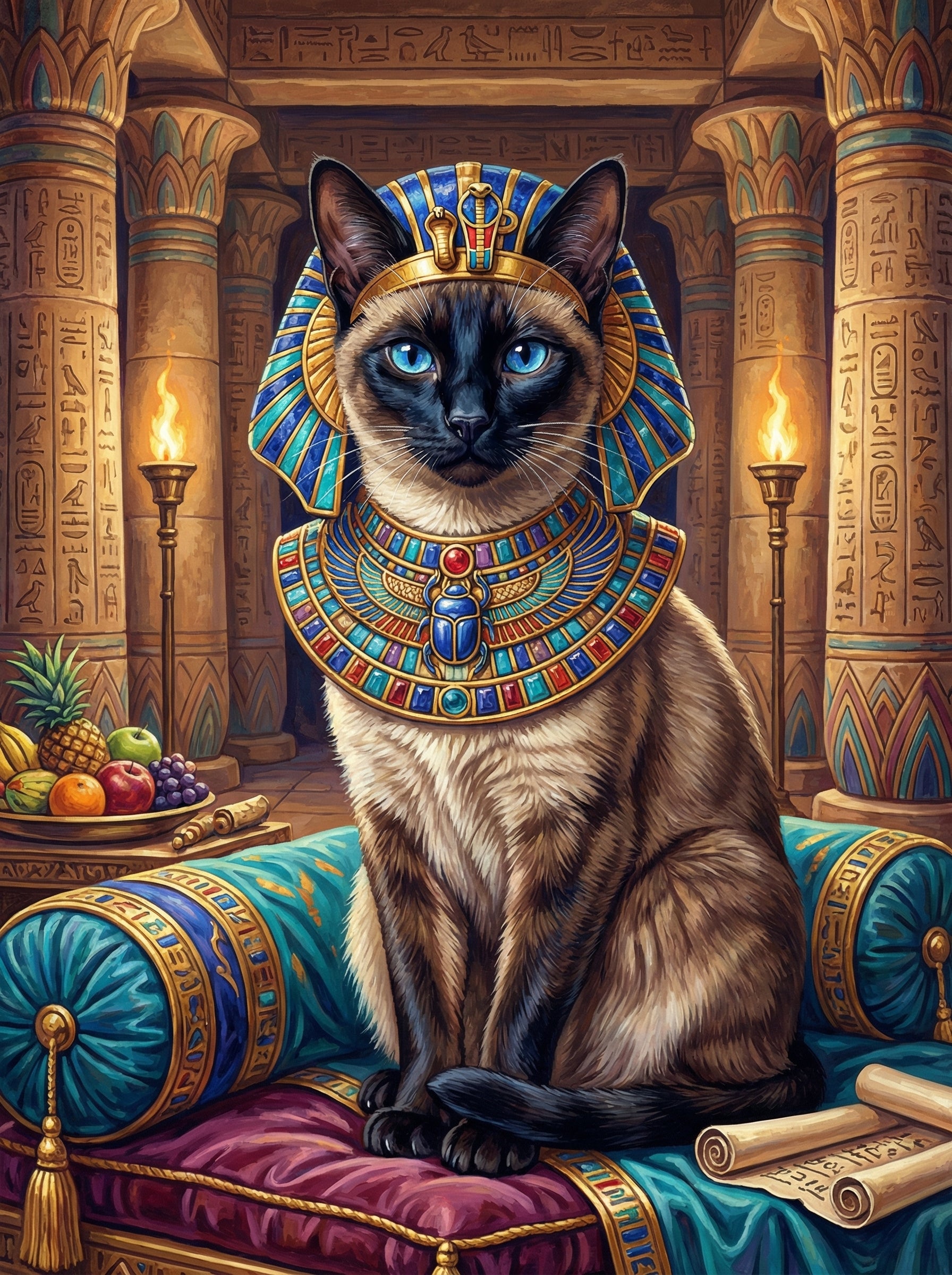 Pharaoh’s Guardian (100 Color Diamond Painting) Diamond Painting kit