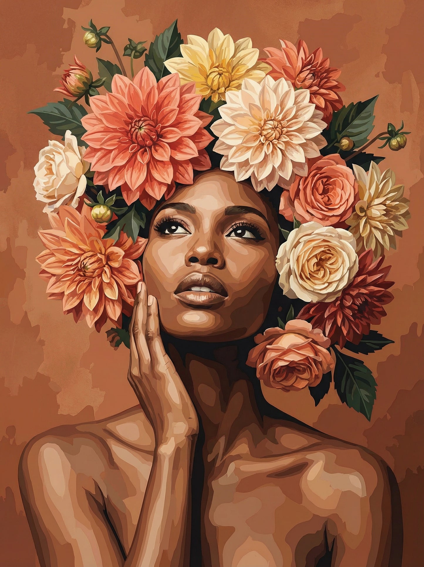 Sunset Bloom Muse (Diamond Painting) Diamond Painting kit