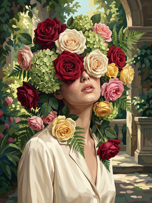 Garden Veil Beauty (100 Color Diamond Painting) Diamond Painting kit