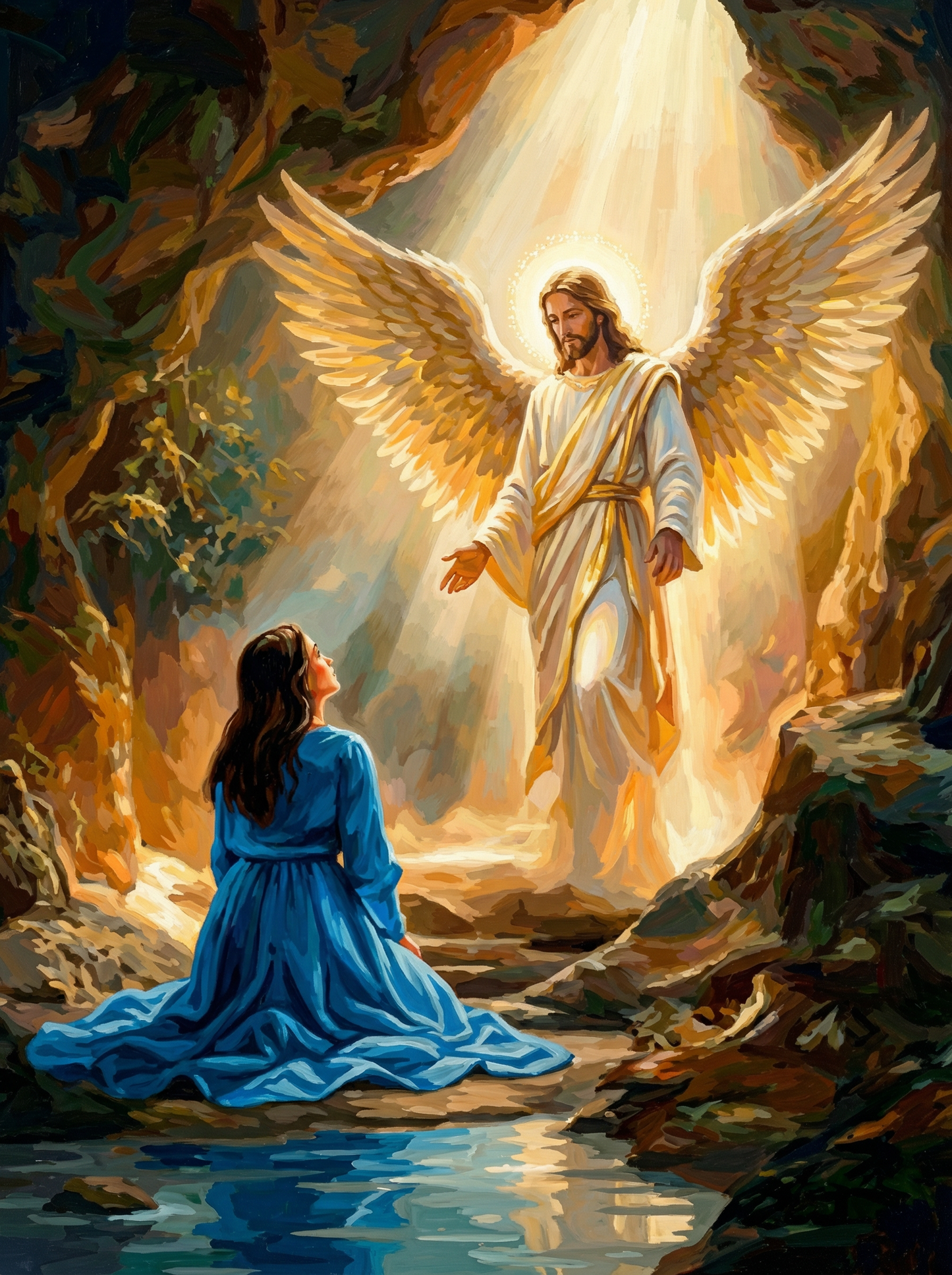 Heavenly Light Divine Encounter (Diamond Painting)