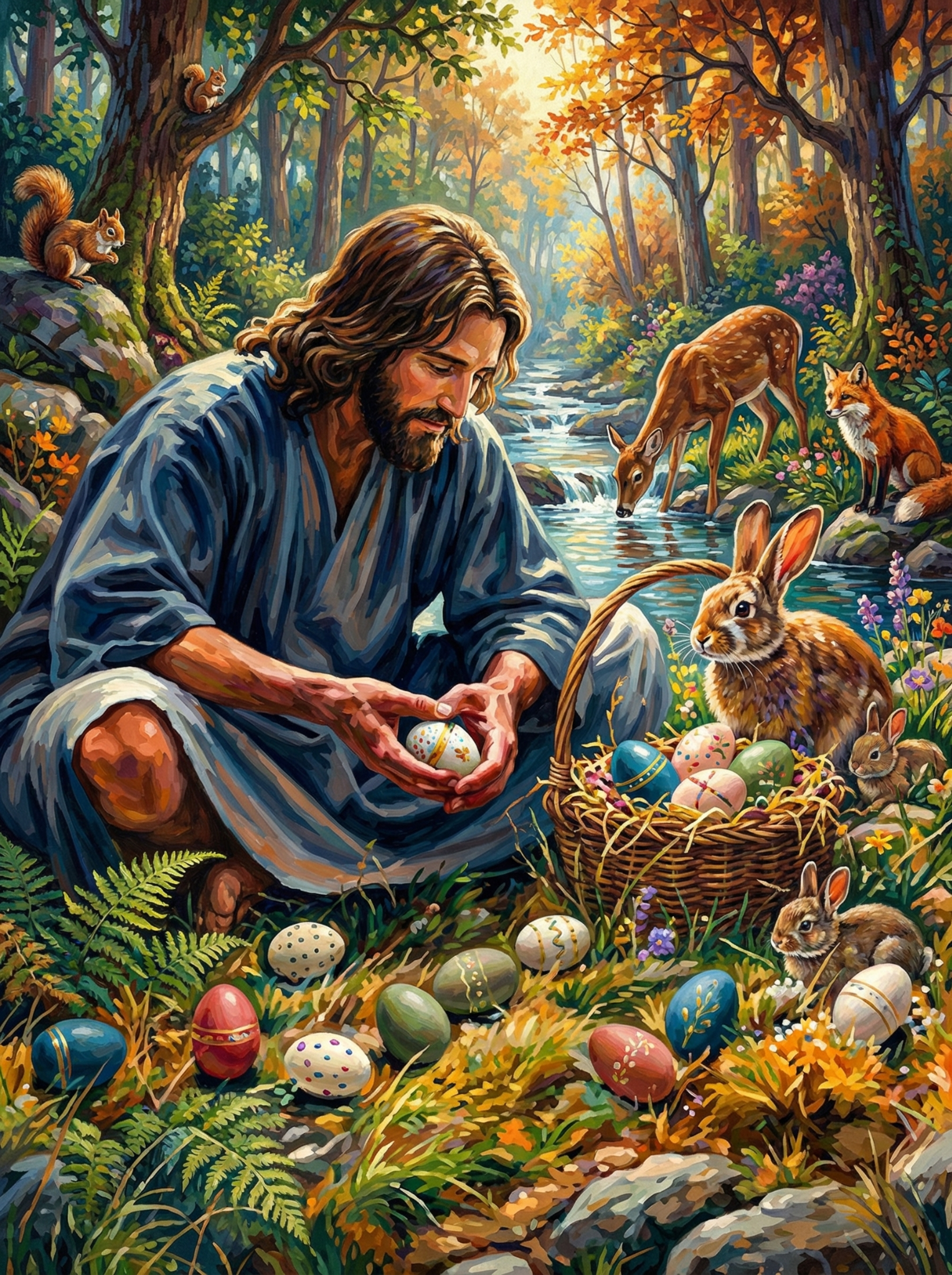 Forest Blessings Easter Peace (Diamond Painting)