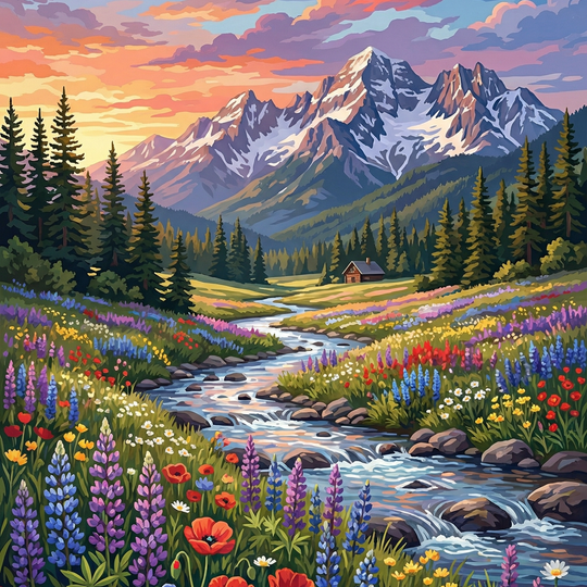 Alpine Meadow River Glow