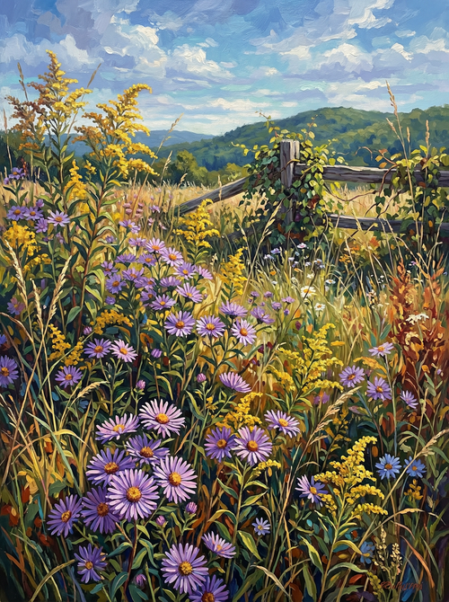 Golden Meadow Wildflowers (Diamond Painting) Diamond Painting kit