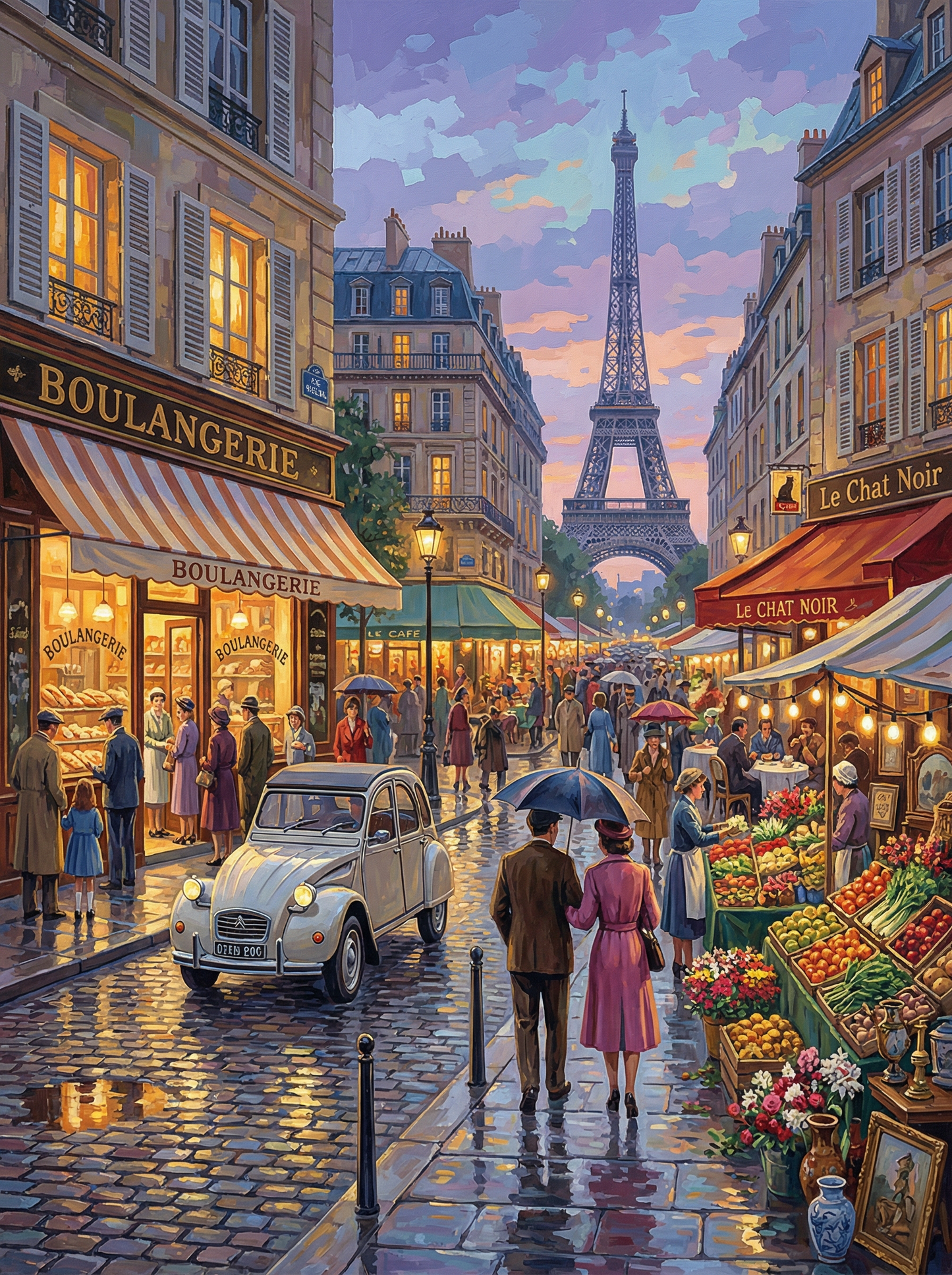 Paris Evening Stroll (Diamond Painting) Diamond Painting kit