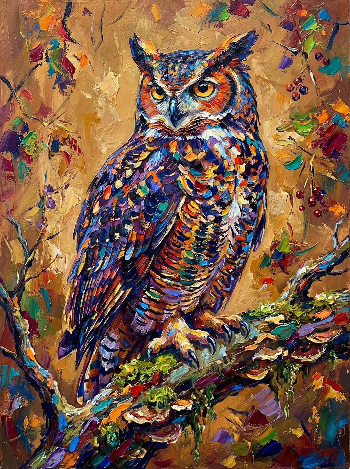 Autumn Forest Owl (Diamond Painting) Diamond Painting kit