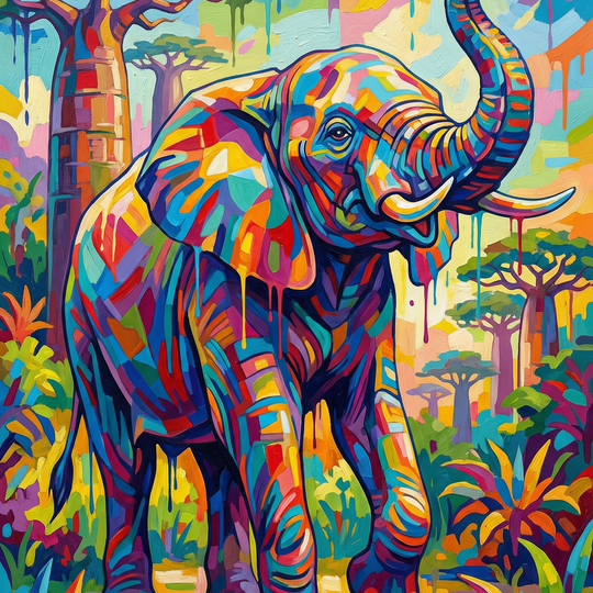Rainbow Safari Elephant