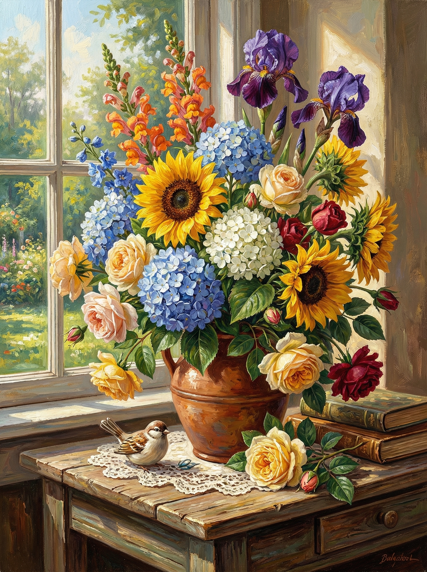 Window Garden Bouquet (Diamond Painting)
