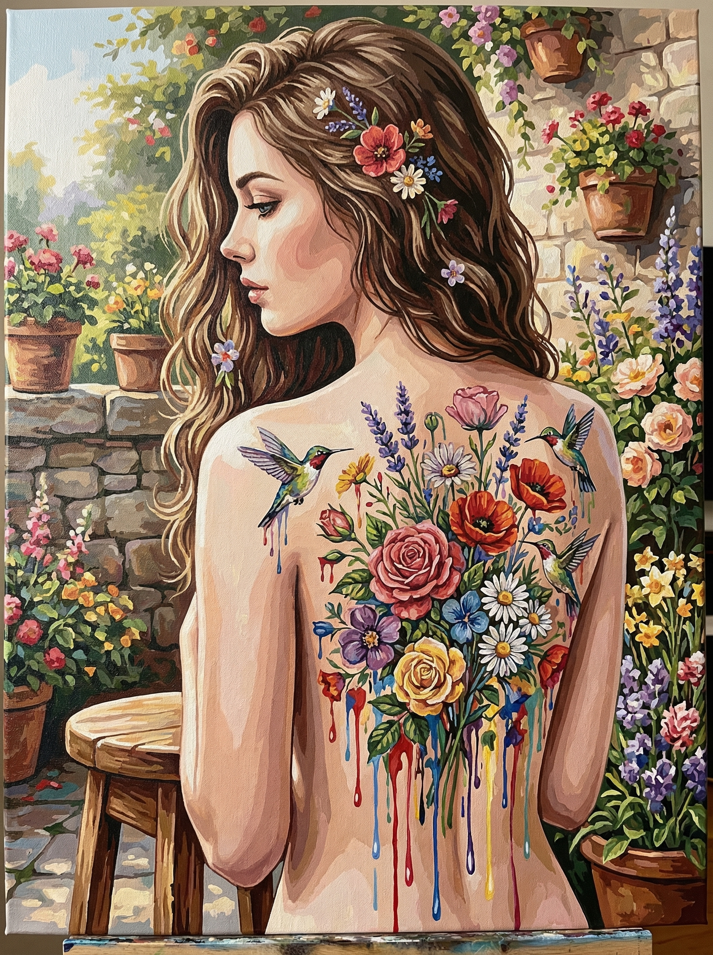 Floral Inked Beauty (Diamond Painting) Diamond Painting kit