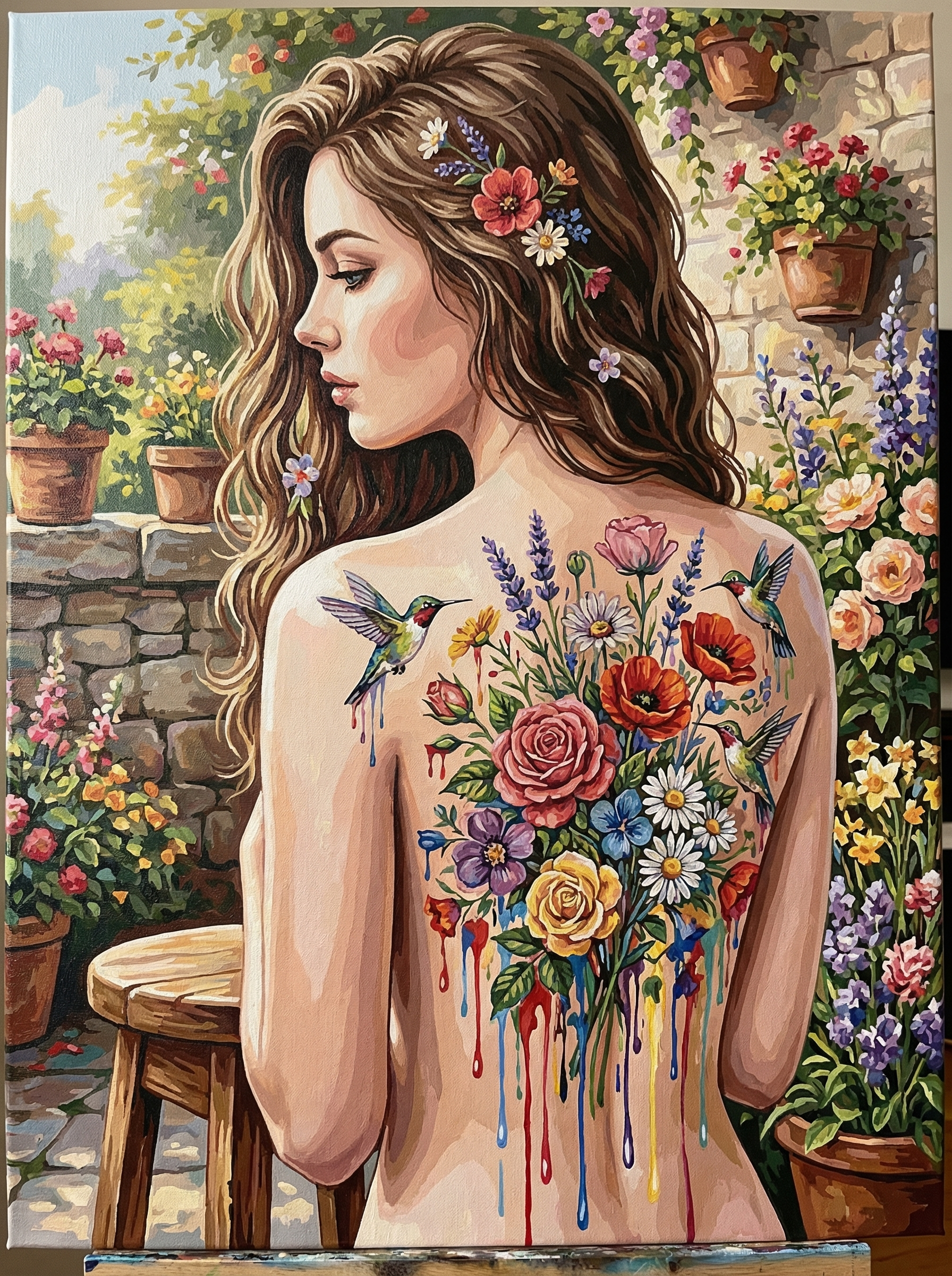 Floral Inked Beauty (Diamond Painting) Diamond Painting kit