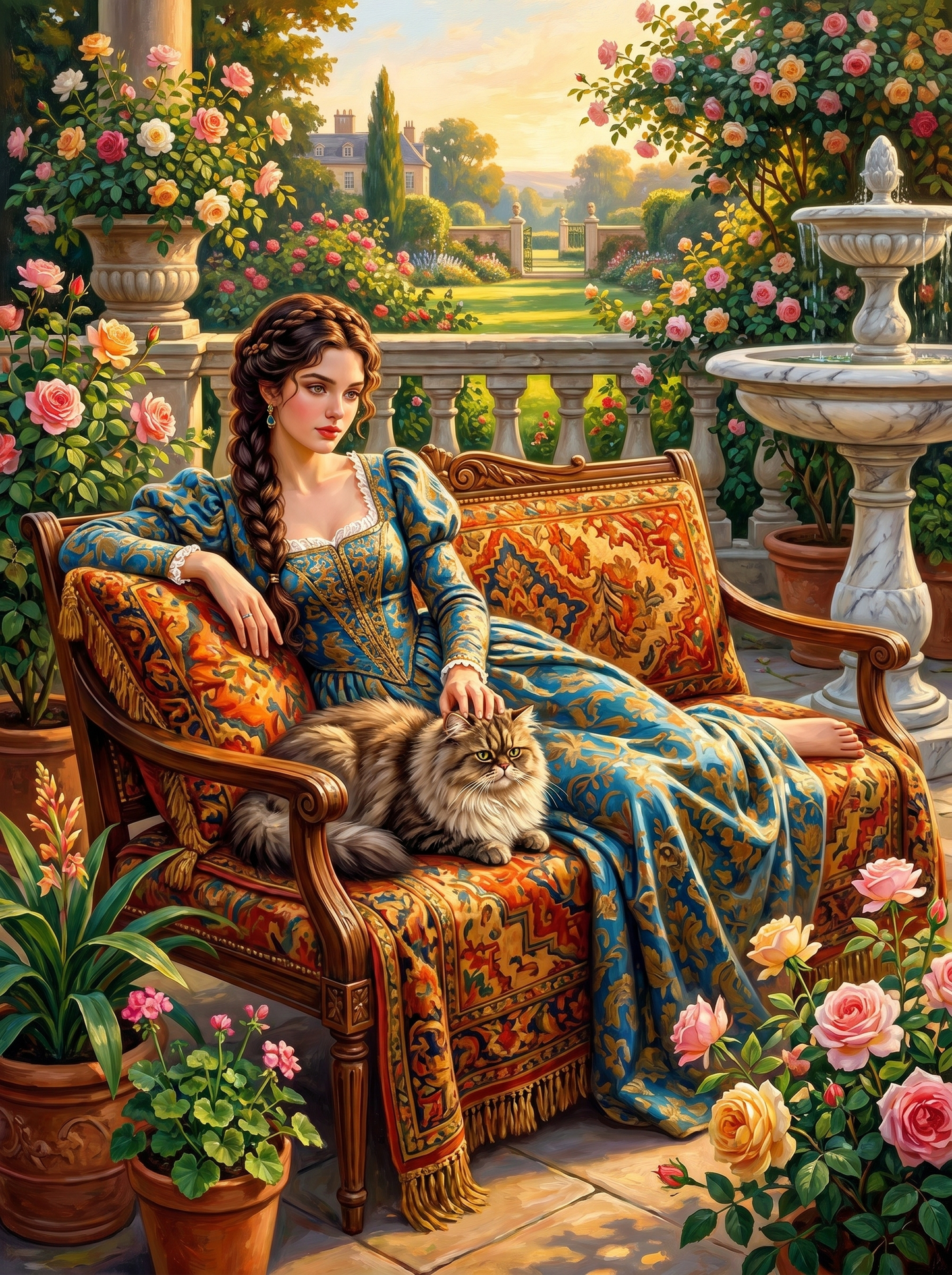 Rose Garden Reverie (Diamond Painting) Diamond Painting kit