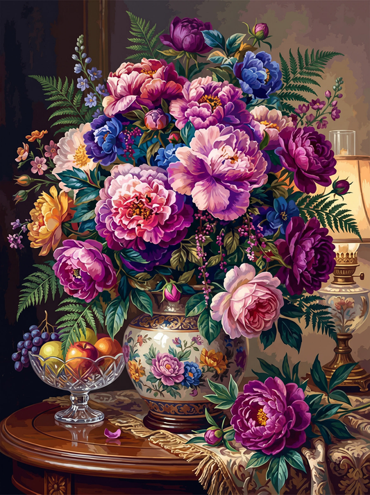 Royal Floral Arrangement (Diamond Painting)