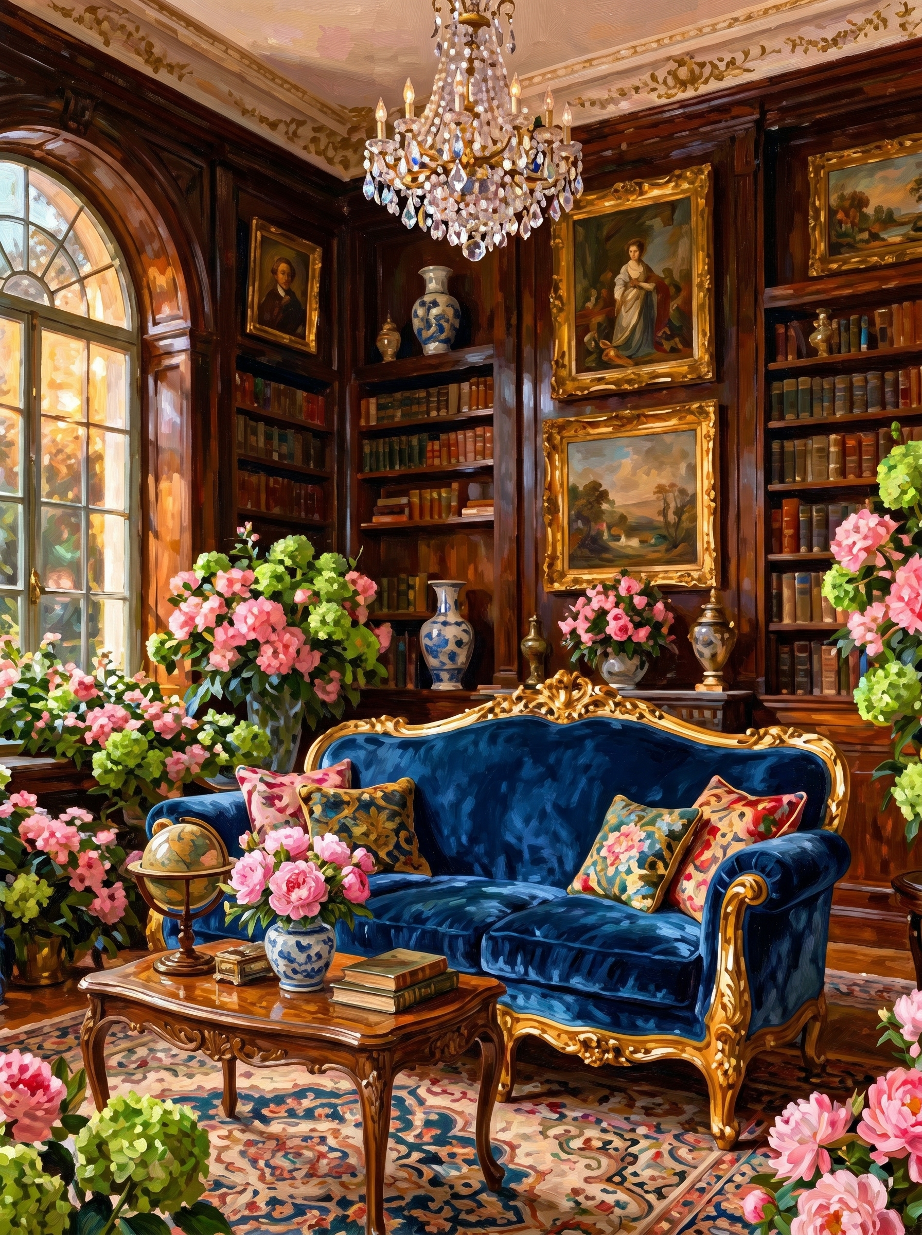 Blue Velvet Library (Diamond Painting) Diamond Painting kit