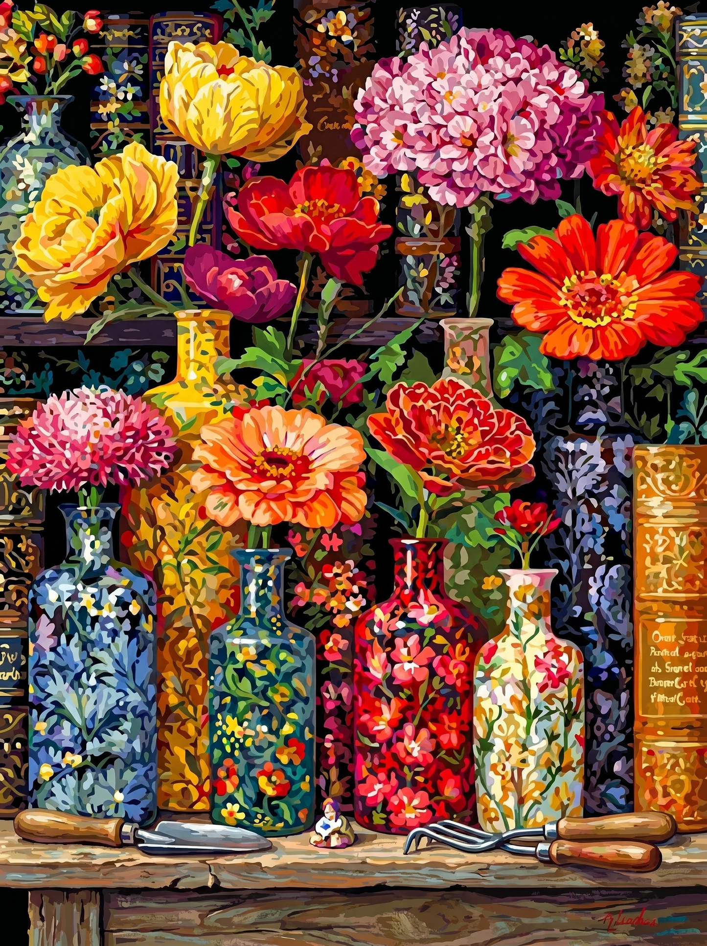 Floral Glass Atelier (Diamond Painting) Diamond Painting kit