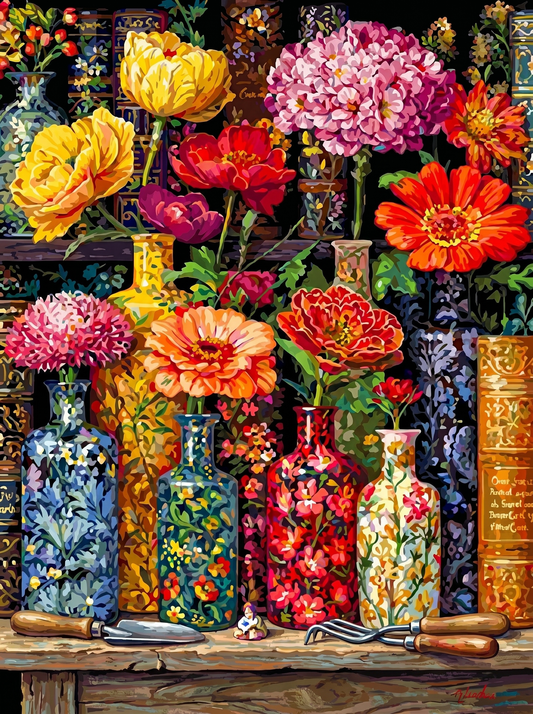 Floral Glass Atelier (Diamond Painting)