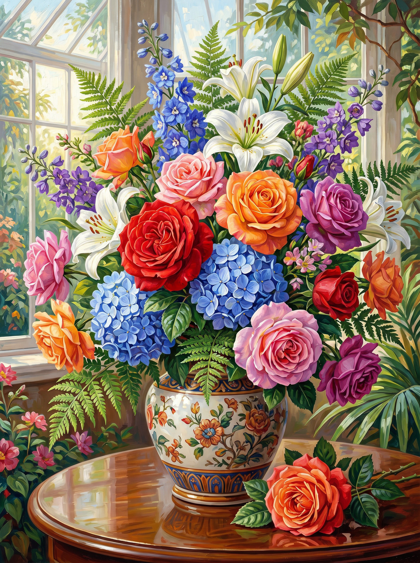 Sunroom Bloom Arrangement (Diamond Painting) Diamond Painting kit
