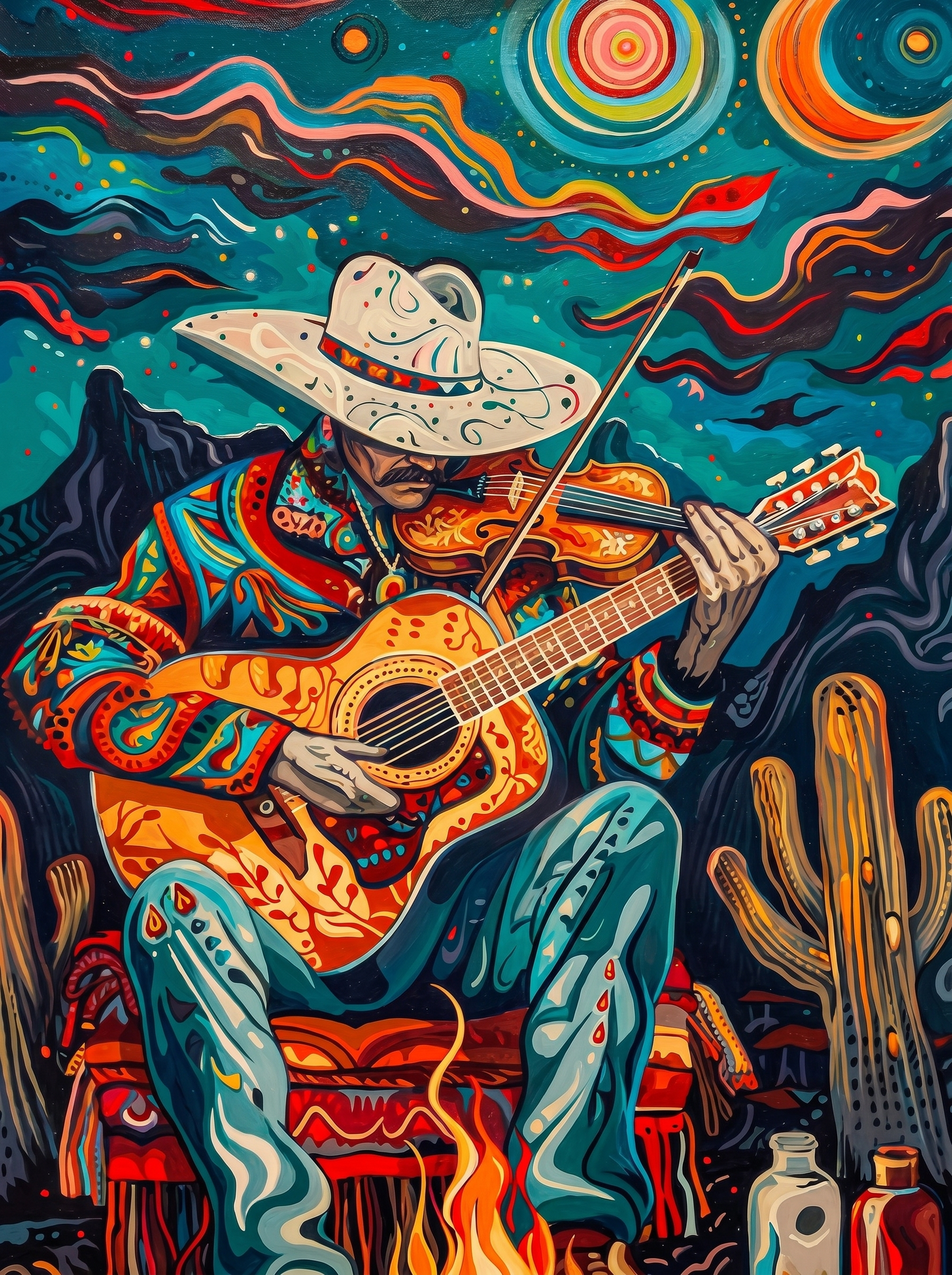 Desert Serenade Player (Diamond Painting) Diamond Painting kit