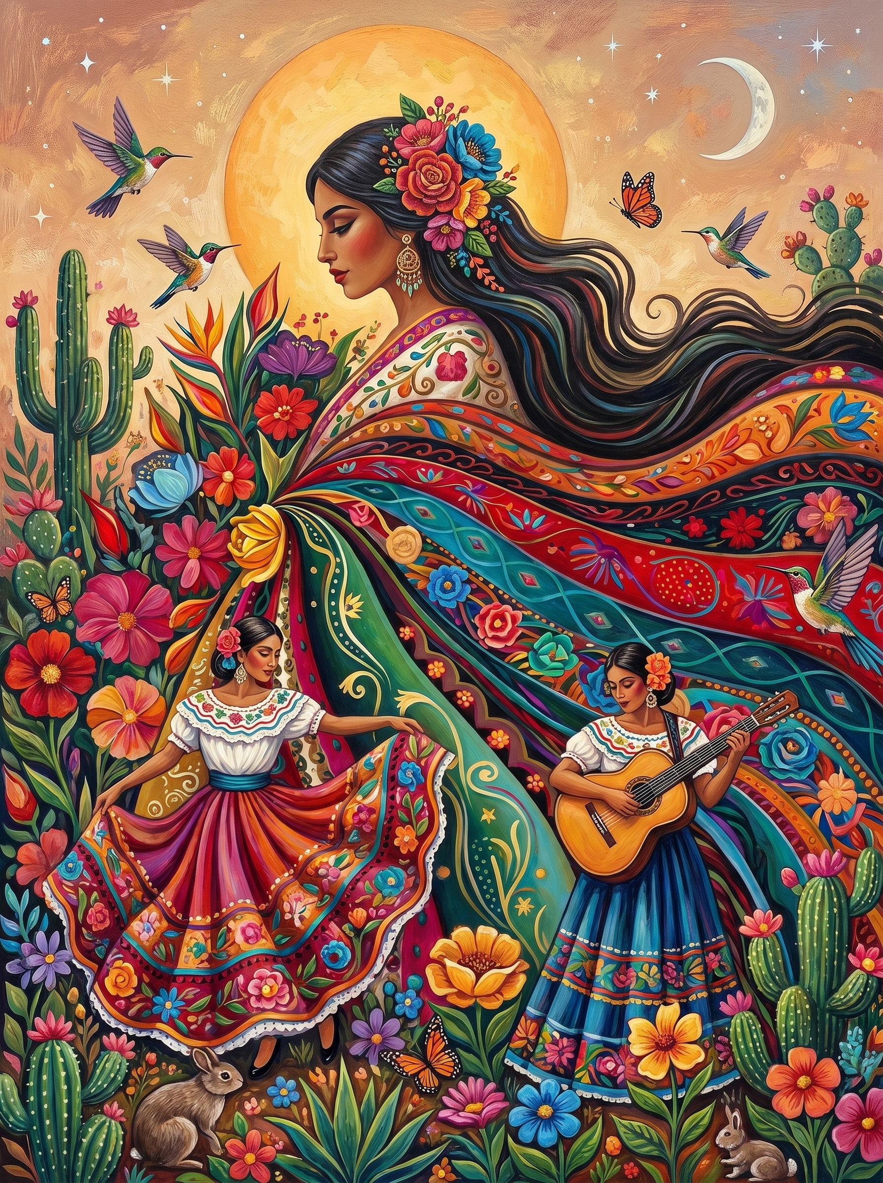 Golden Spirit Dancer (Diamond Painting) Diamond Painting kit