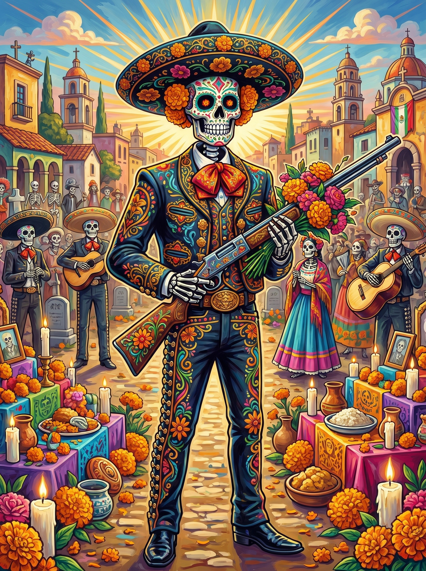 Floral Revenant Mariachi (Diamond Painting) Diamond Painting kit