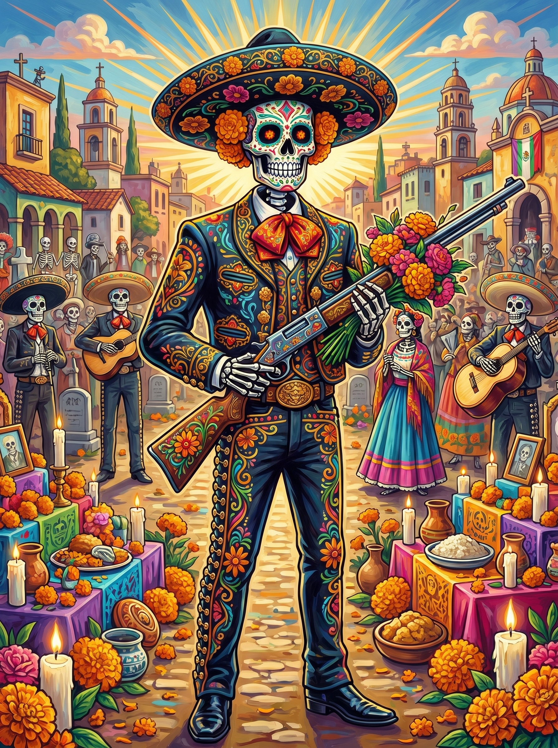 Floral Revenant Mariachi (Diamond Painting) Diamond Painting kit