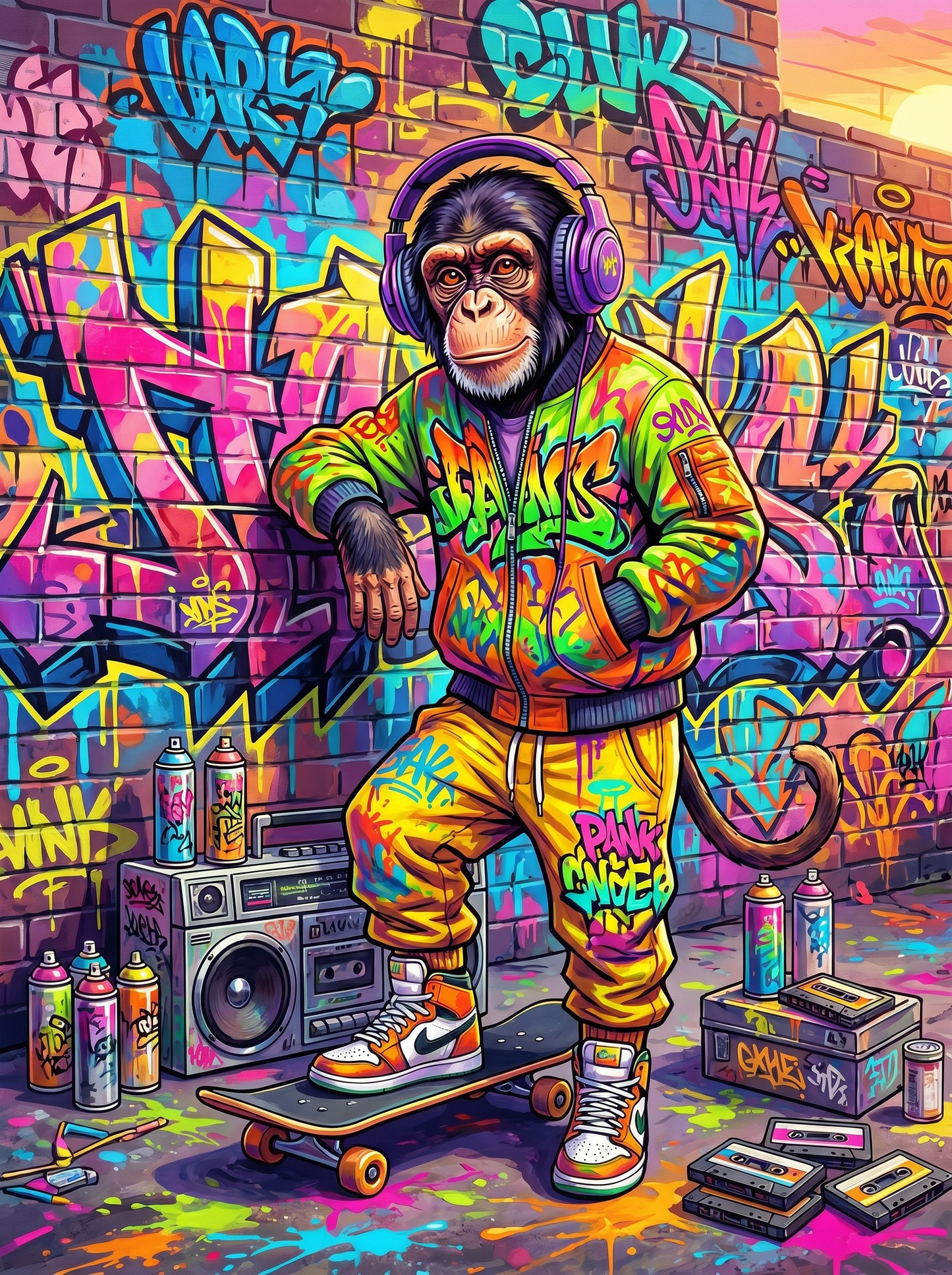 Urban Groove Primate (Diamond Painting) Diamond Painting kit