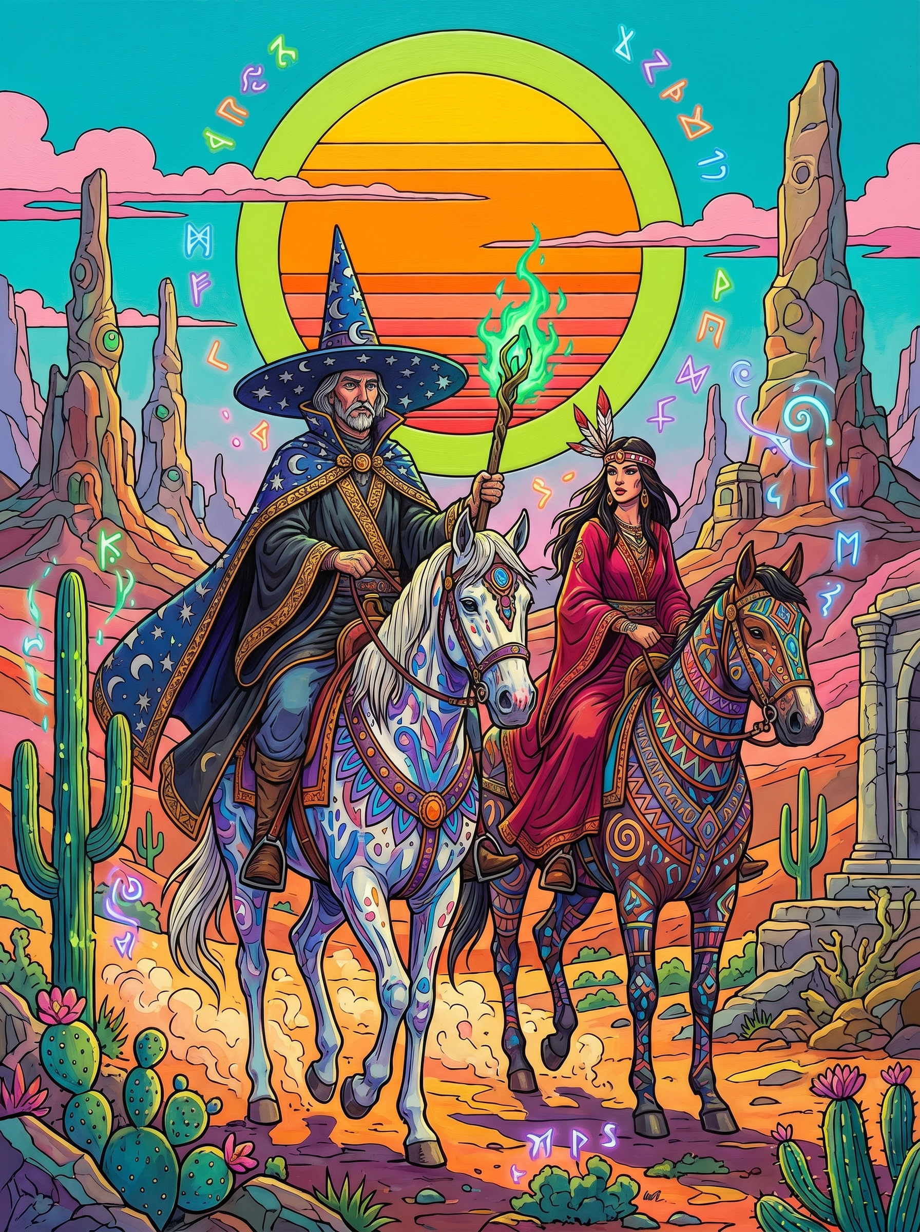 Arcane Desert Riders (Diamond Painting) Diamond Painting kit