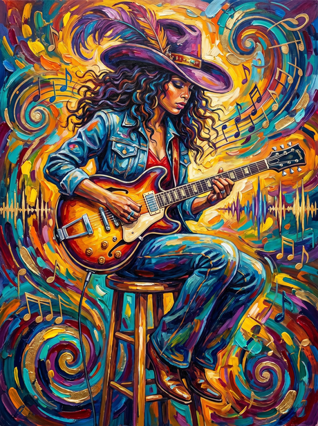Electric Soul Guitar (Diamond Painting) Diamond Painting kit