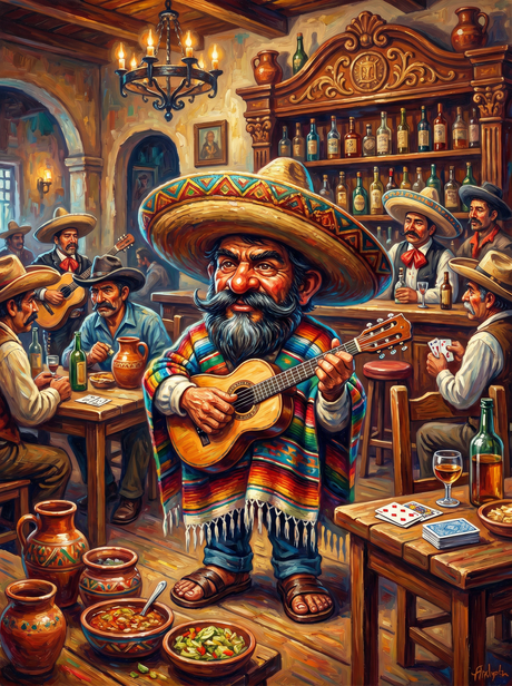 Rustic Cantina Serenade (Diamond Painting) Diamond Painting kit