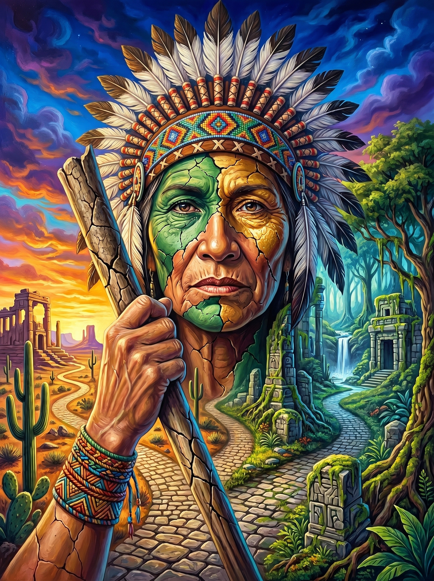 Split Path Guardian (Diamond Painting) Diamond Painting kit