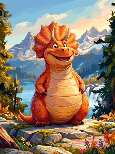 Happy Valley Dino (Diamond Painting) Diamond Painting kit