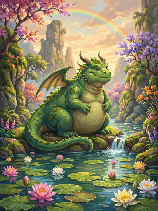 Rainbow Valley Dragon (Diamond Painting)