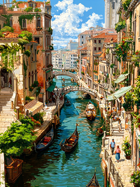 Venetian Canal Stroll (Diamond Painting) Diamond Painting kit
