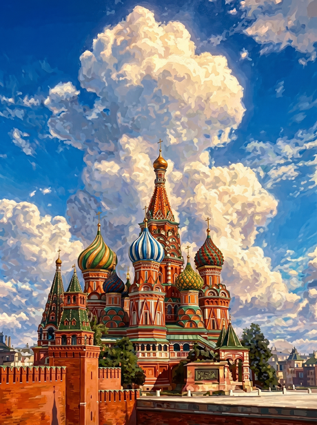 Moscow Cathedral Skies (Diamond Painting) Diamond Painting kit